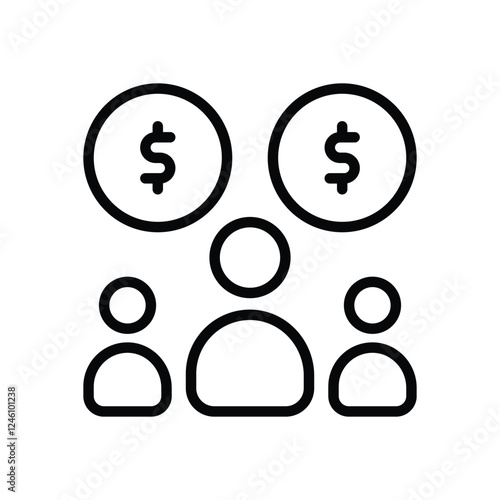 Crowd Funding vector icon