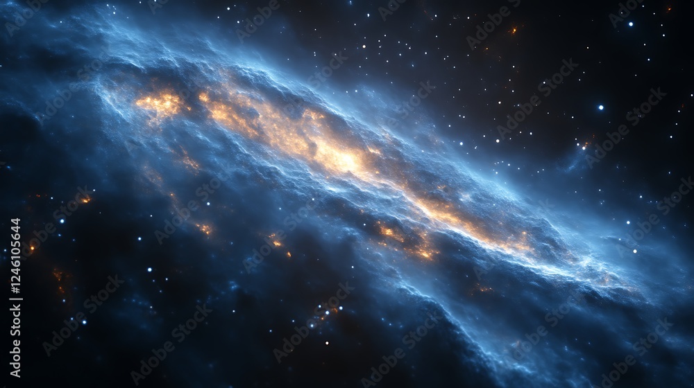 Fototapeta premium Celestial Nebula Cosmic Dust And Starscape