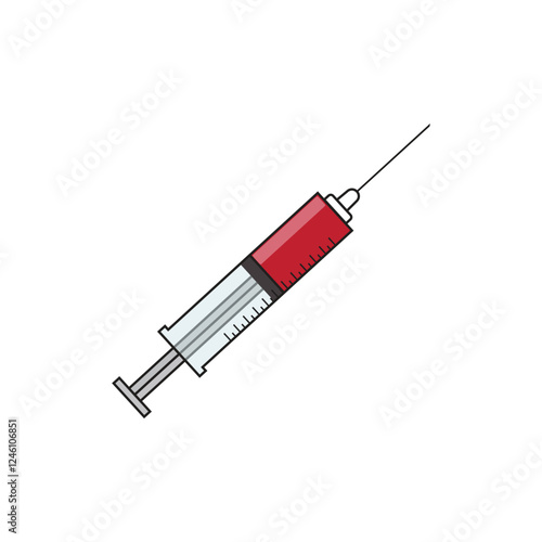 Syringe Vector Design with Red Blood