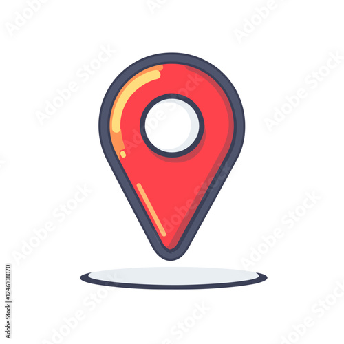 Free Download Map pin location sign icon vector illustration, locations pins marker symbol isolated on a white background - GFXLoad