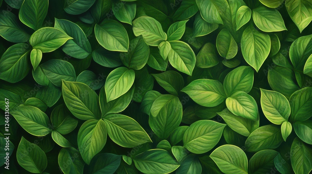 Tropical green leaves texture background Tropical green leaves texture background