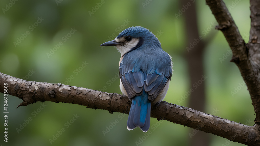 Obraz premium A bird perched on a tree