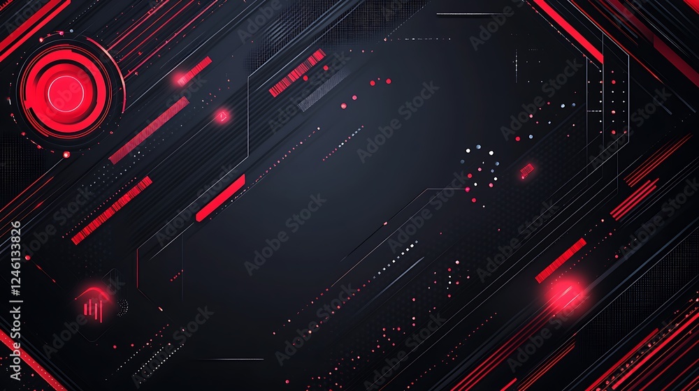 Abstract red tech background (1) Abstract red tech background (1)
