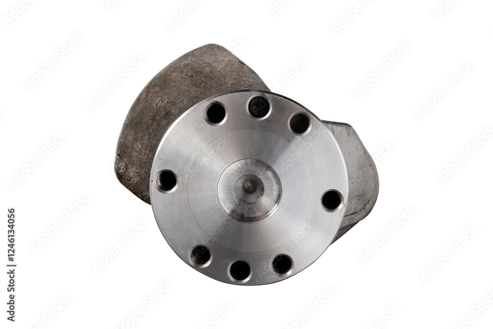 Engine Crankshaft on a white background Engine Crankshaft on a white background