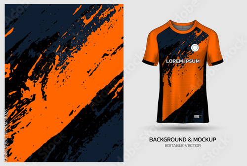 sports jersey design mockup template for football, soccer, volleyball, basketball, cycling, badminton, racing, running, e-sports