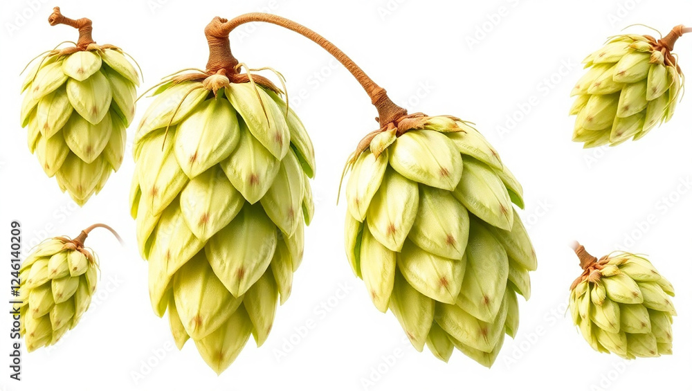 Fototapeta premium Green onion isolated on white background