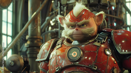 Fototapeta Robotnik w pracy