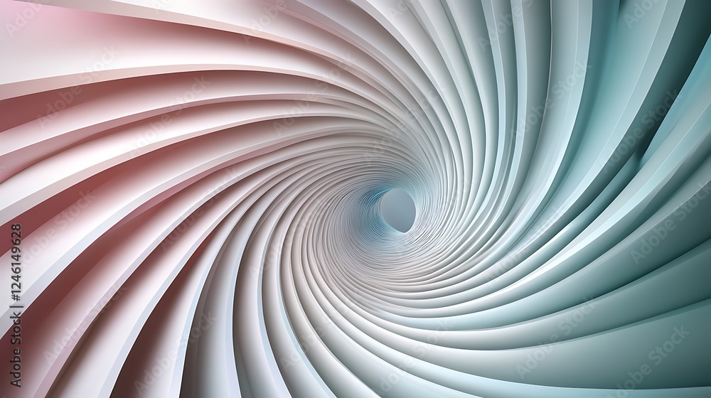 Abstract swirl tunnel, pastel colors Abstract swirl tunnel, pastel colors