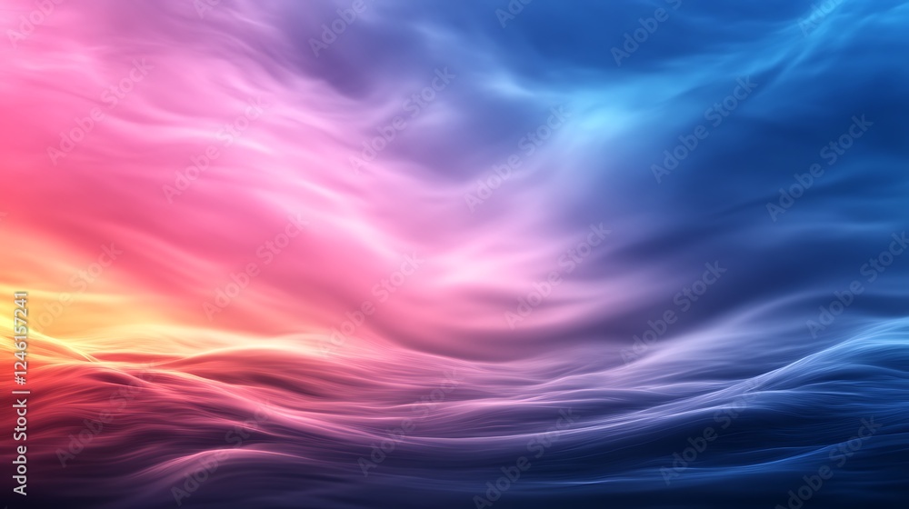 Abstract Colorful Landscape: A Dreamlike Vista of Serene Hues Abstract Colorful Landscape: A Dreamlike Vista of Serene Hues