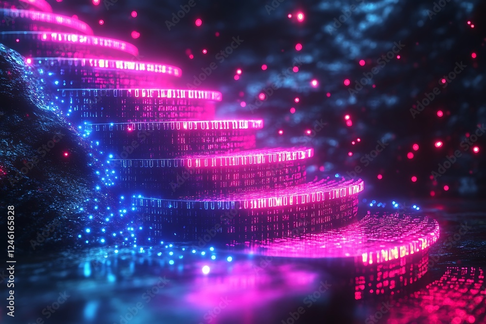 Fototapeta premium Digital path abstract