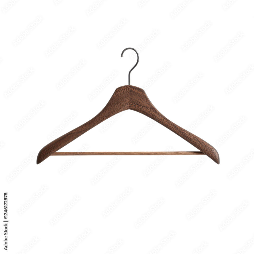 stylish wooden clothes hanger with curved design and sleek hook stylish wooden clothes hanger with curved design and sleek hook