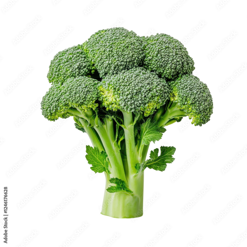 Fresh broccoli floret rich in nutrients, perfect for healthy meals Fresh broccoli floret rich in nutrients, perfect for healthy meals