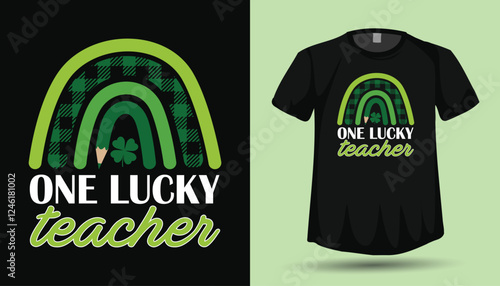 ST. Patricks Day Teacher tshirt design vector