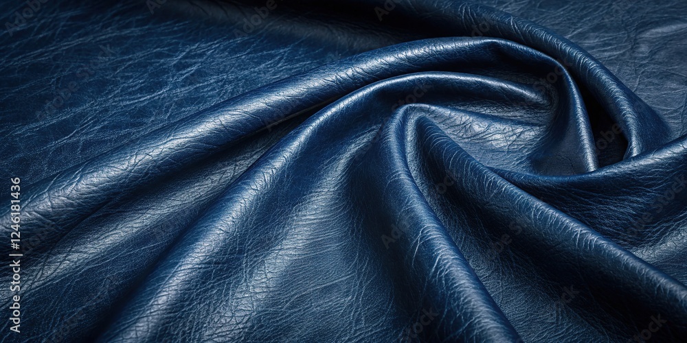 AI-photographed documentary on dark blue leather. AI-photographed documentary on dark blue leather.