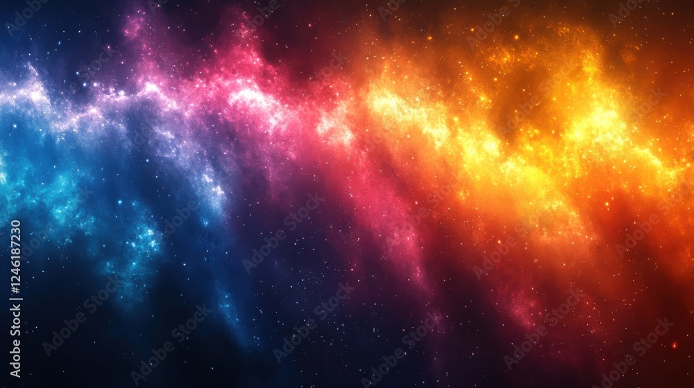 Fototapeta premium fantasy rainbow background