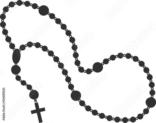 Принти на полотні Catholic rosary beads