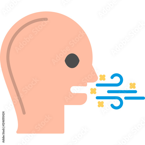 Bad Breath Vector Icon