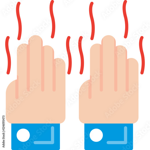 Smelly Hands Vector Icon