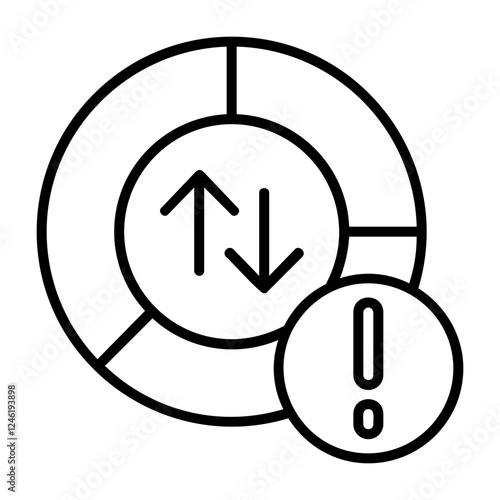Data usage Outline Style Icon Design