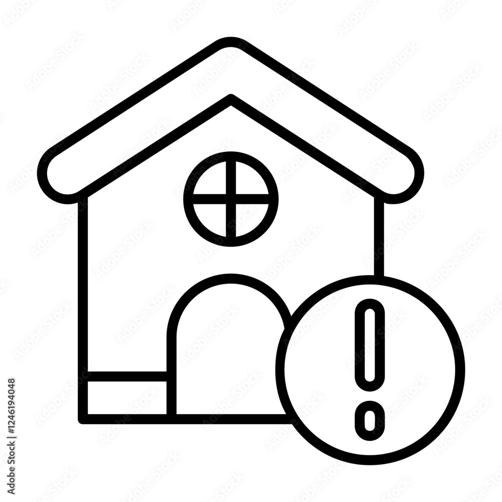 Home Outline Style Icon Design Home Outline Style Icon Design