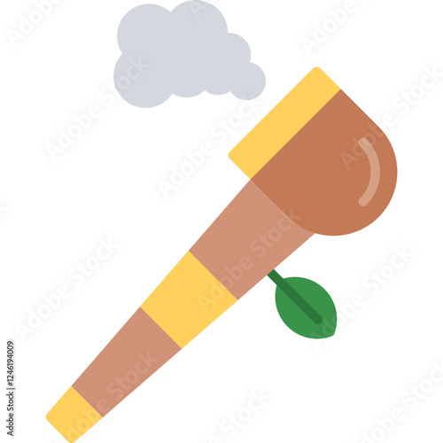 Pipe Of Peace Vector Icon