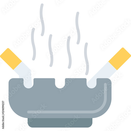 Ashtray Vector Icon