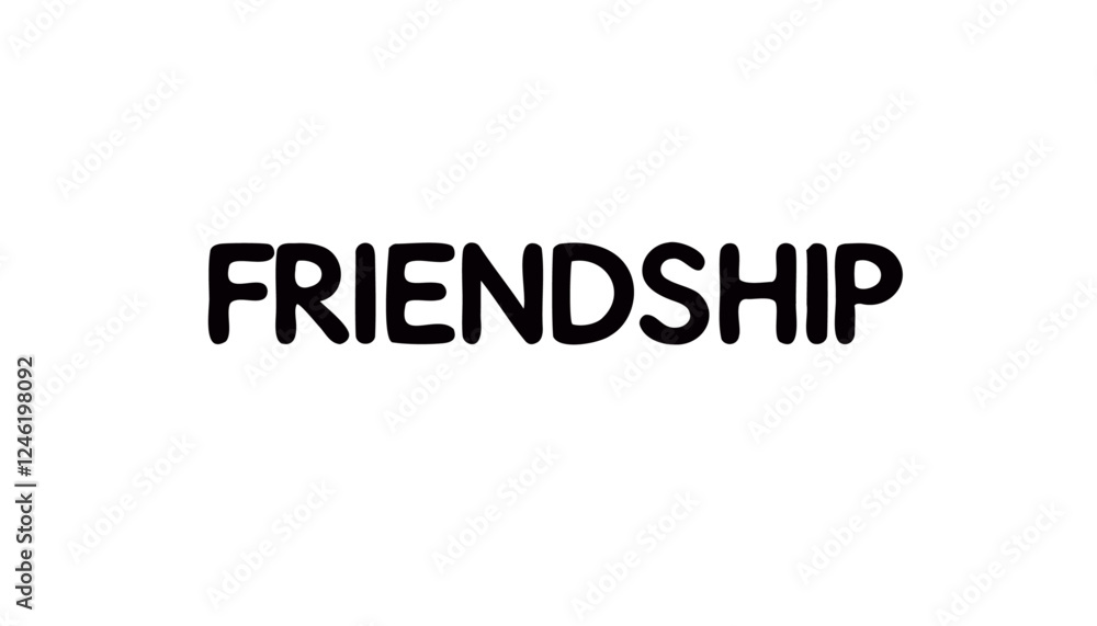 the word friendship is written in pink on a white background the word friendship is written in pink on a white background