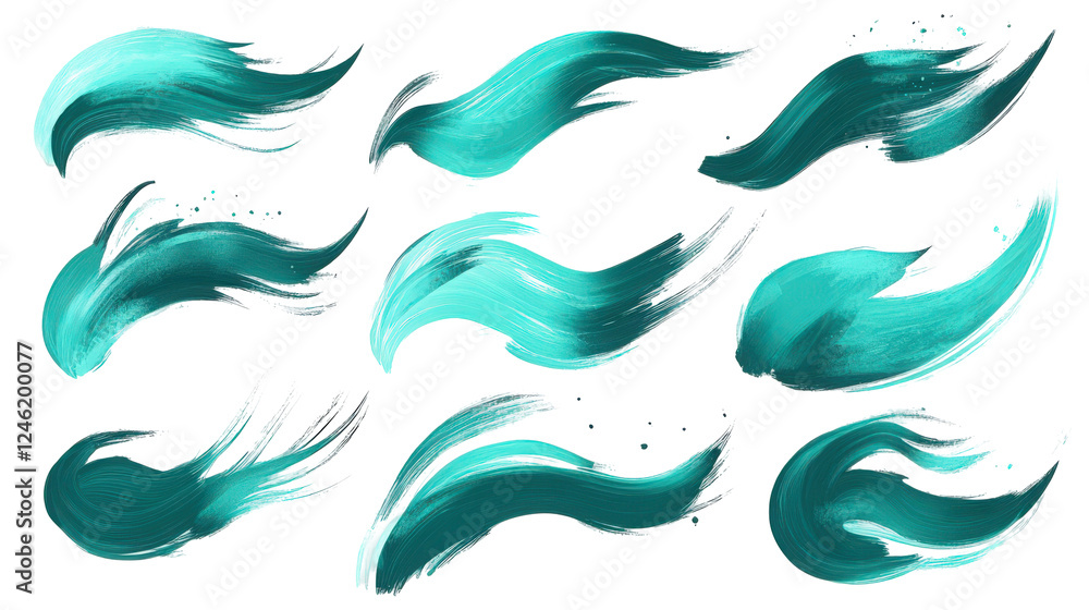 set of water splashes isolated on transparent background set of water splashes isolated on transparent background