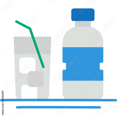 Mineral Water Vector Icon