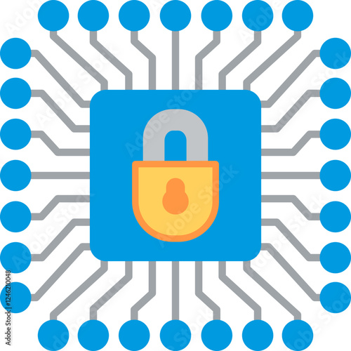 Cyber Protection Vector Icon