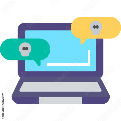 Infected Message Vector Icon
