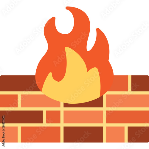 Firewall Vector Icon