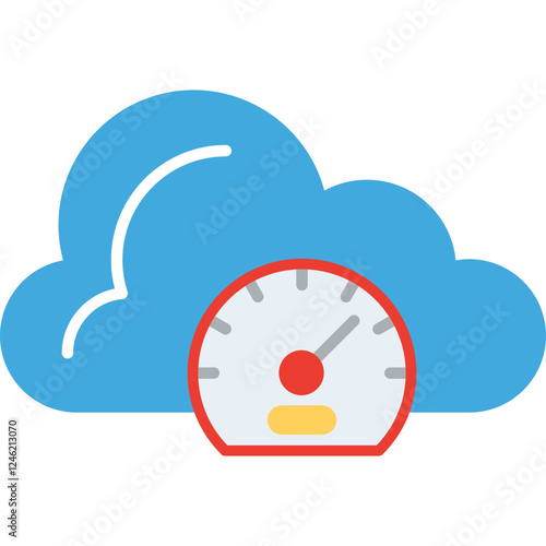Speed Test Vector Icon