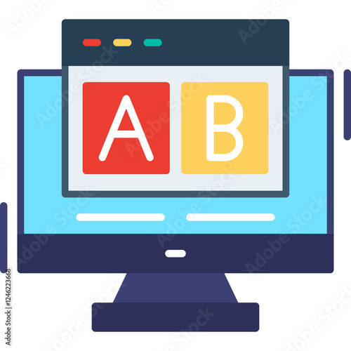 AB Testing Vector Icon