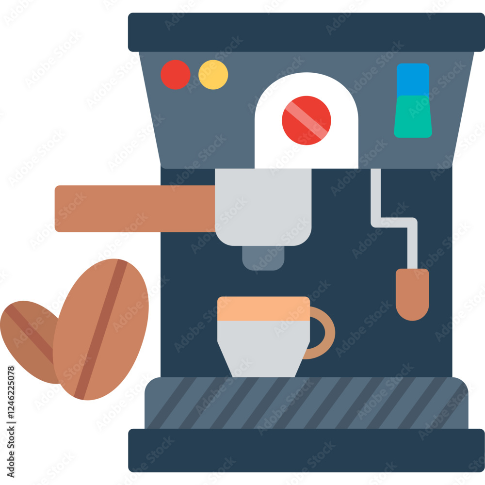 Coffee Machine Vector Icon Coffee Machine Vector Icon