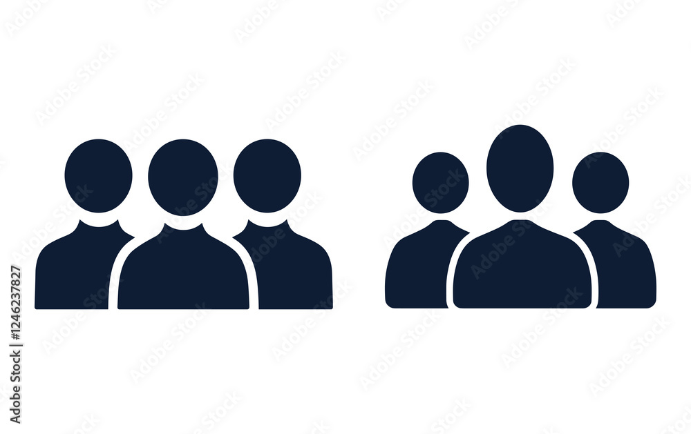 Avatar black icons. People profile. Set user vector icons. Avatar black icons. People profile. Set user vector icons.