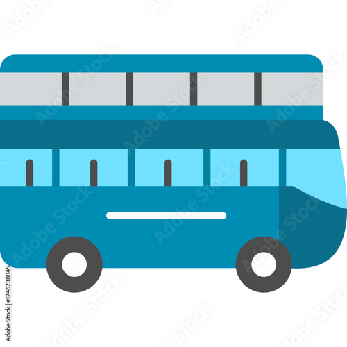 Double Bus Vector Icon