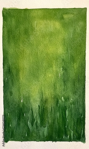 Abstract green watercolor background, ideal for nature-themed projects