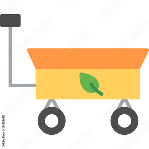Garden Cart Vector Icon