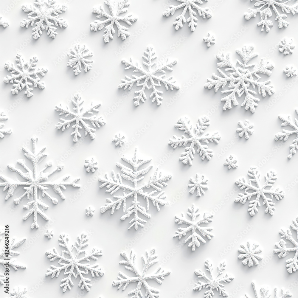 Fototapeta premium seamless pattern with snowflakes