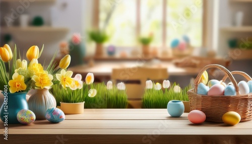 Obraz na płótnie Easter decoration w salonie