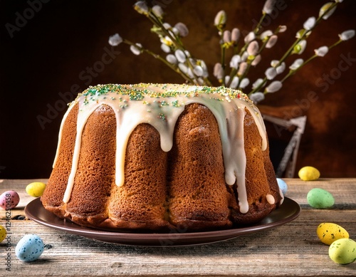 Obraz na płótnie easter cake w salonie
