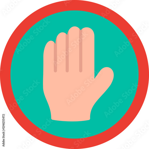 Halt Vector Icon