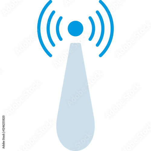 Non Ionizing Radiation Vector Icon photo