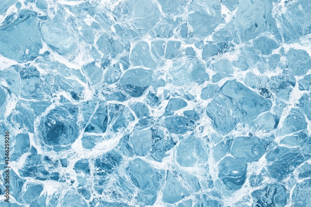 Fototapeta premium Ocean surface texture, aerial view, whitecaps, background design