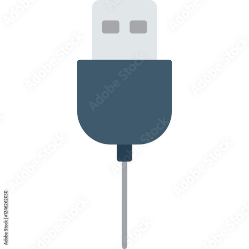Unique USB Cable Vector Icon