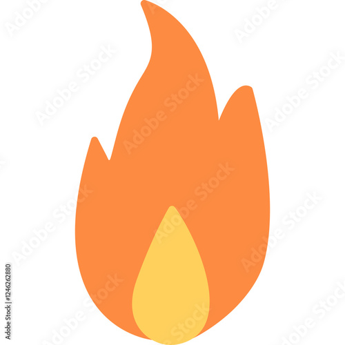 Unique Fire Vector Icon