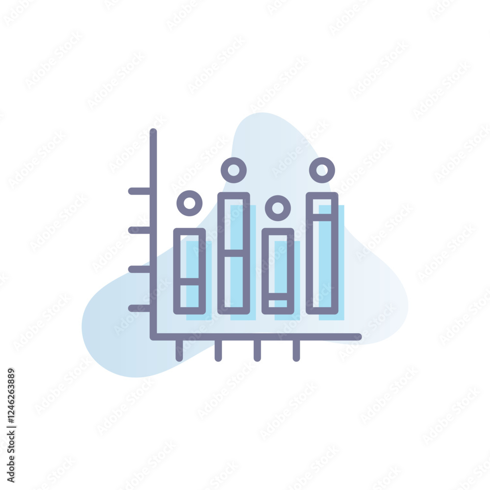 Naklejka premium Chart vector icon