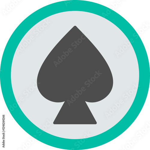 Unique Spade Vector Icon