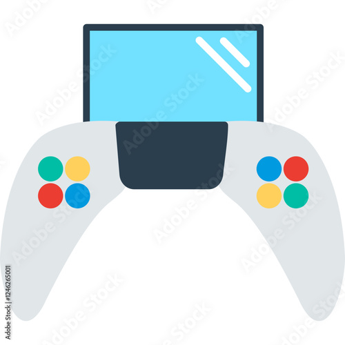 Unique Play Station Vector Icon